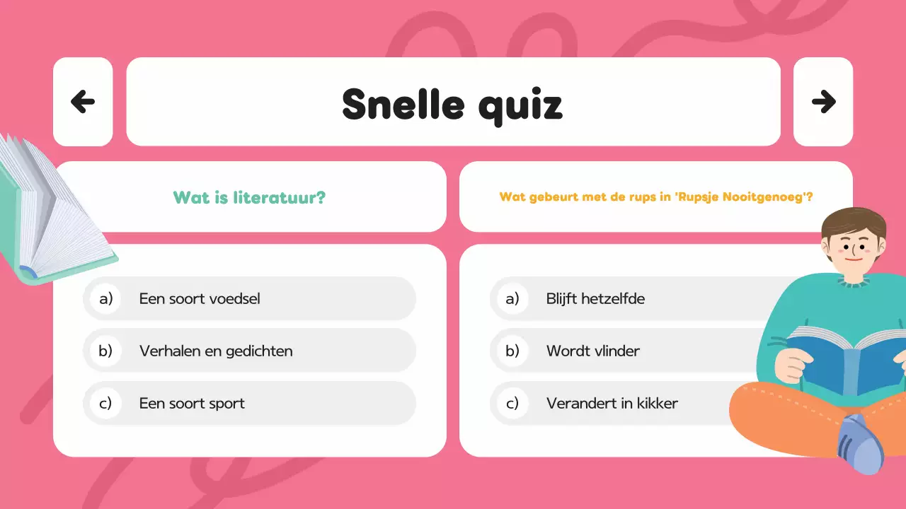 Paars modern creatieve illustratie lesmateriaal literatuur presentatie