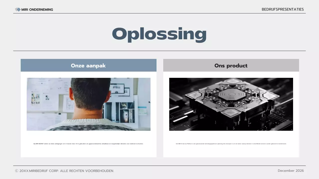 grijze moderne business pitch