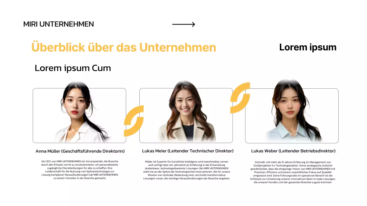 weißes Minimal-Business-Pitch