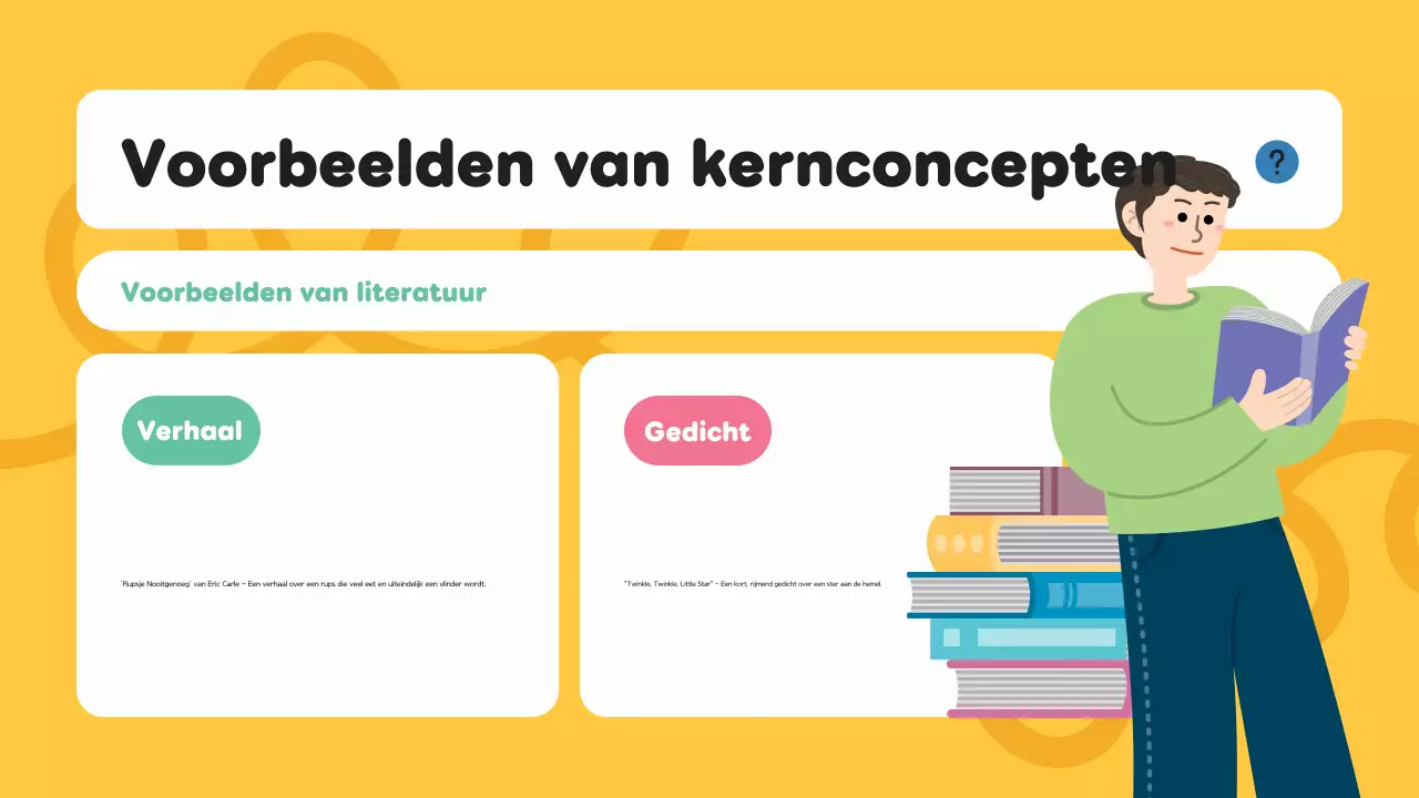 Paars modern creatieve illustratie lesmateriaal literatuur presentatie