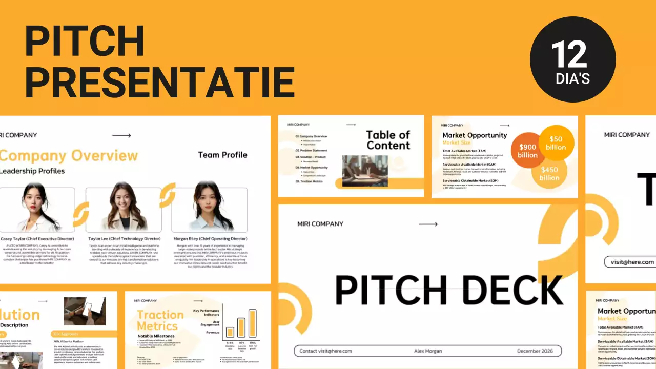 witte minimale zakelijke pitch