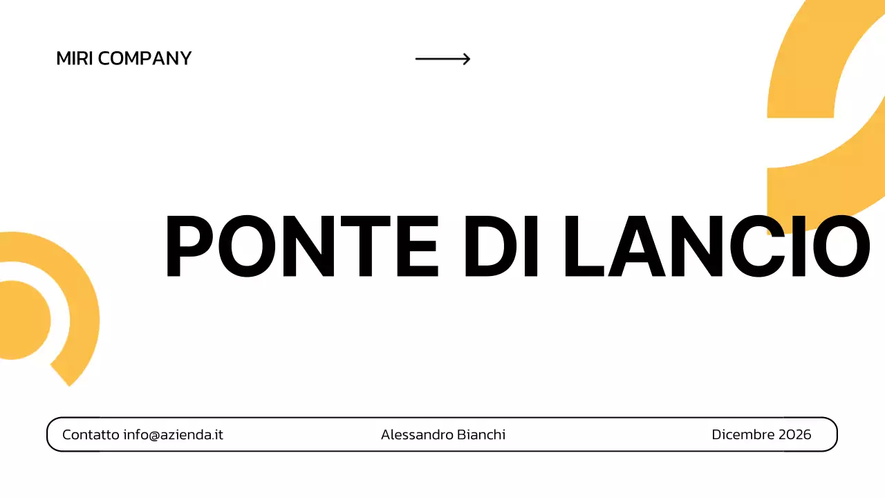 pitch aziendale minimal bianco