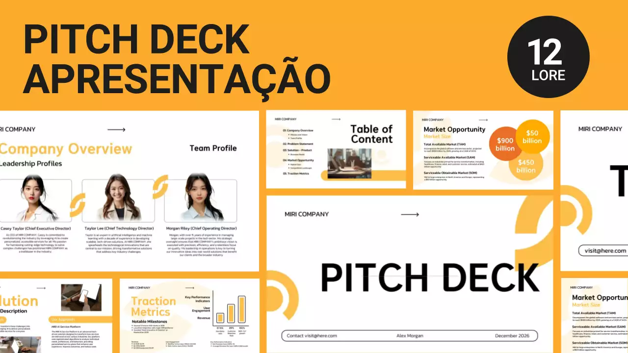 white minimal business pitch
