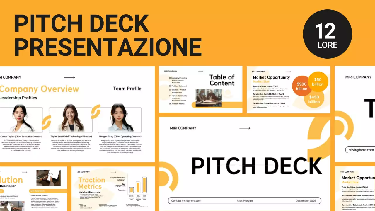 pitch aziendale minimal bianco