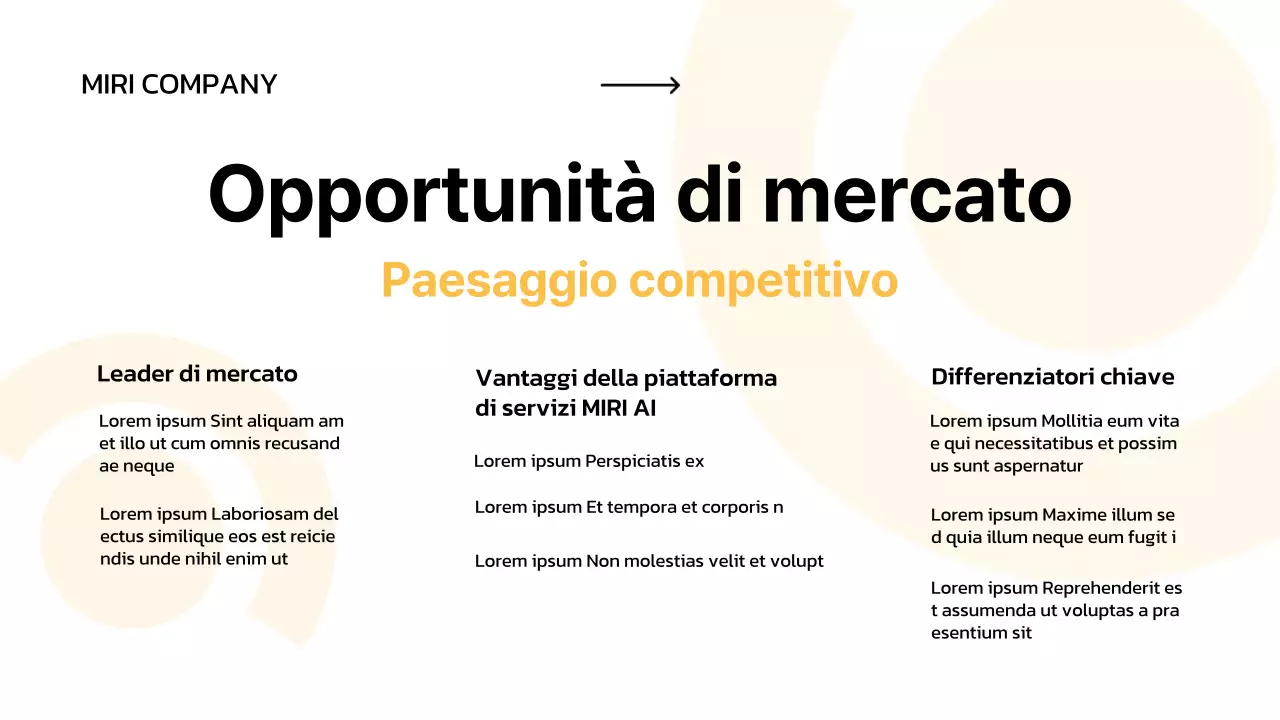 pitch aziendale minimal bianco