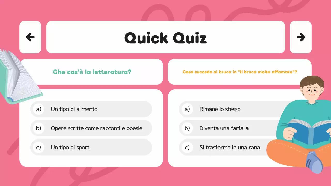 Illustrazione creativa moderna viola materiali di classe letteratura presentazione