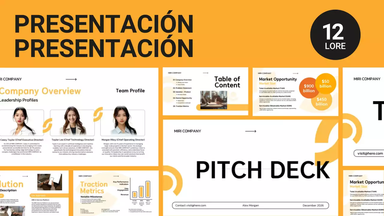 white minimal business pitch