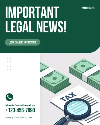 Green Modern Legal Notice