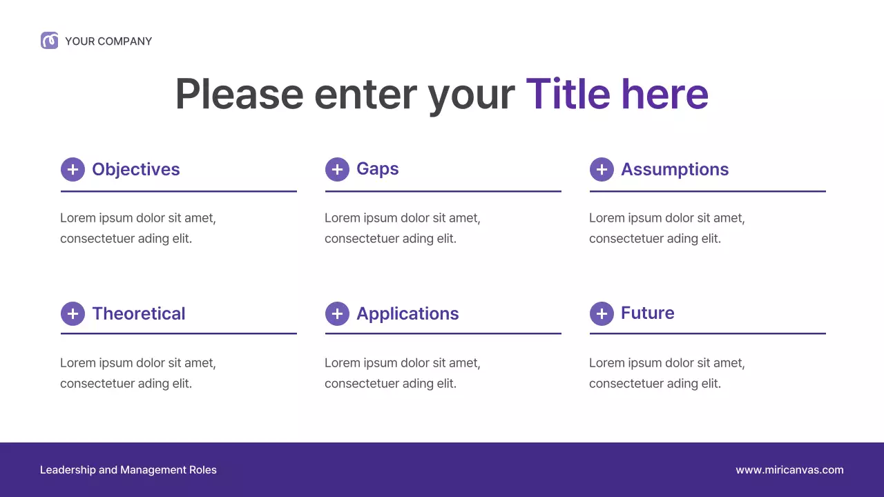 Purple Professional Leadership Lecture Presentation