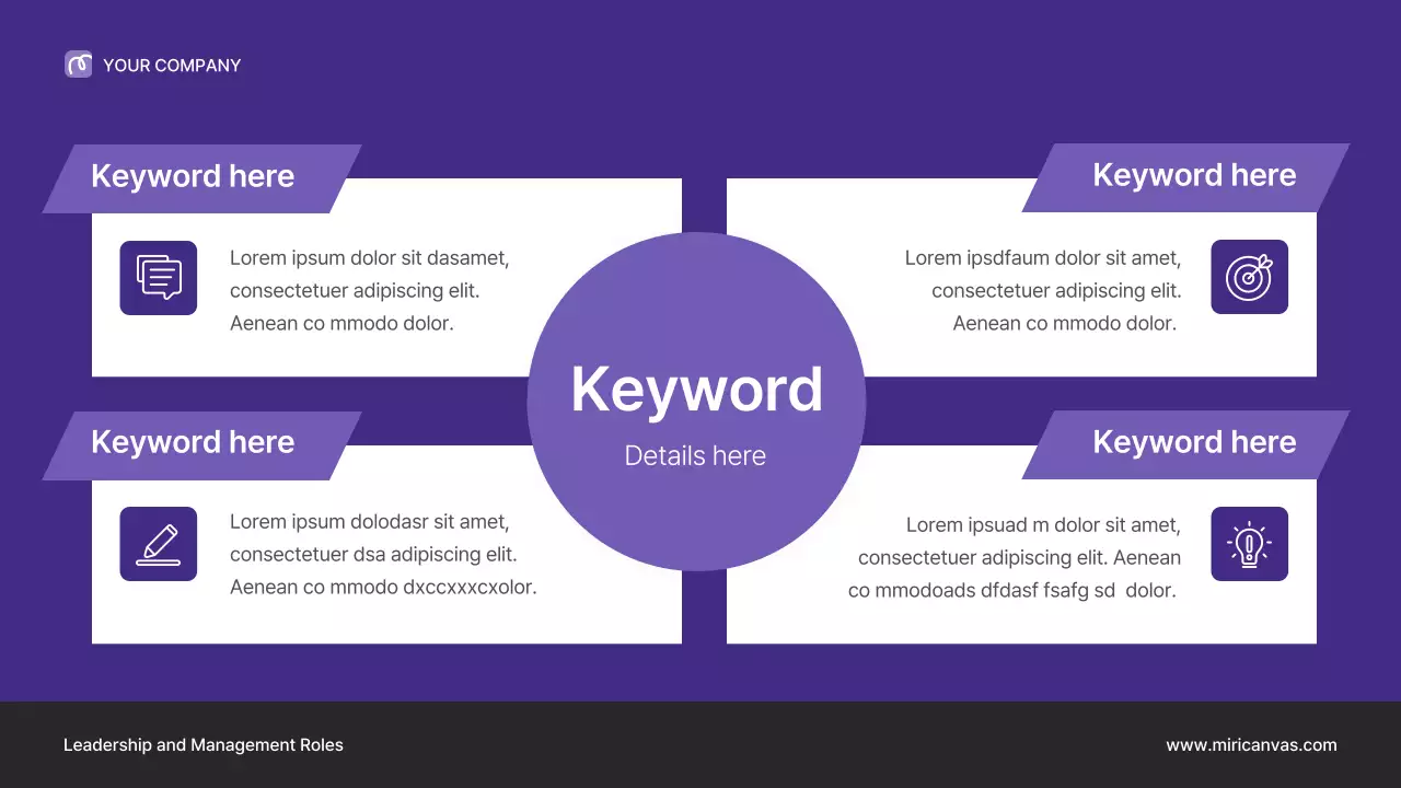Purple Professional Leadership Lecture Presentation