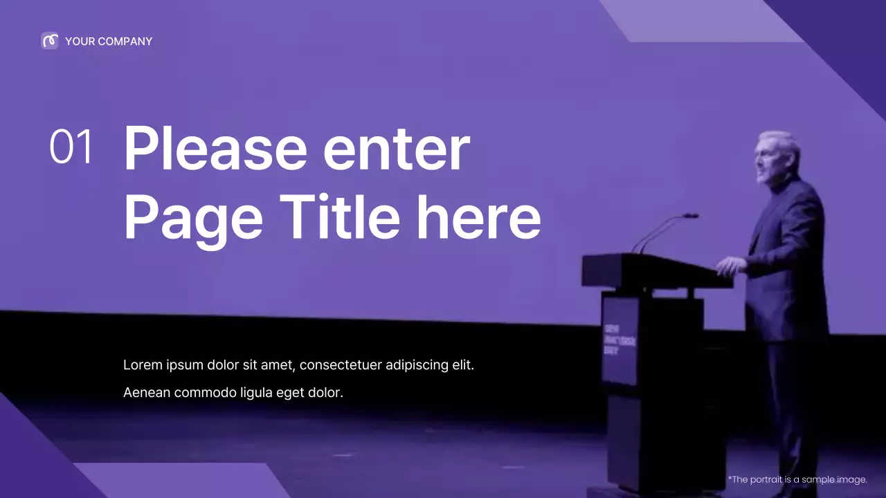 Purple Professional Leadership Lecture Presentation