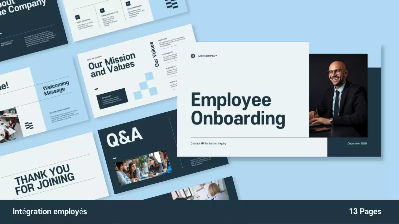 Présentation d'accueil des employés de Grey Professional