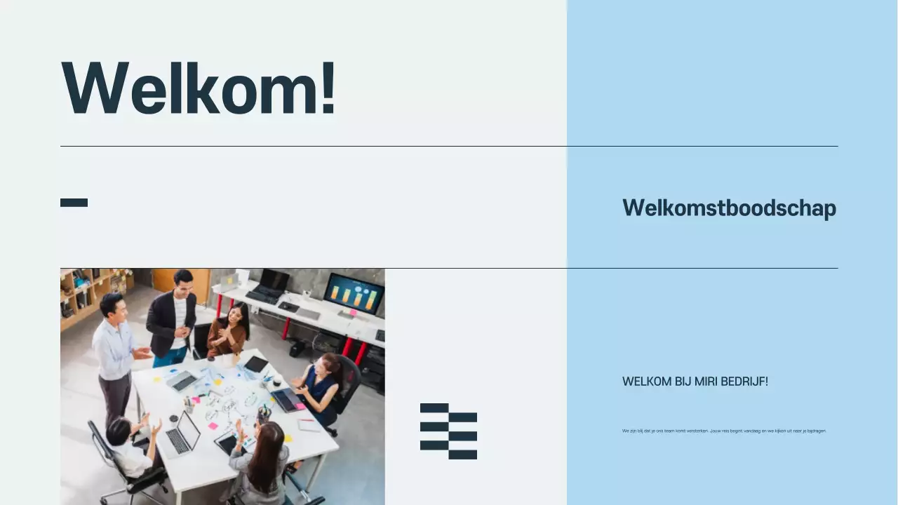 Grijze Professionele Presentatie Inwerken Werknemers