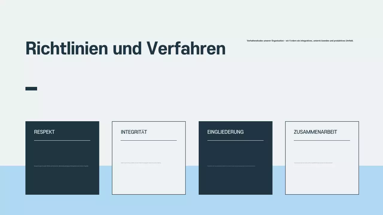 Grey Professional Präsentation zur Einarbeitung von Mitarbeitern