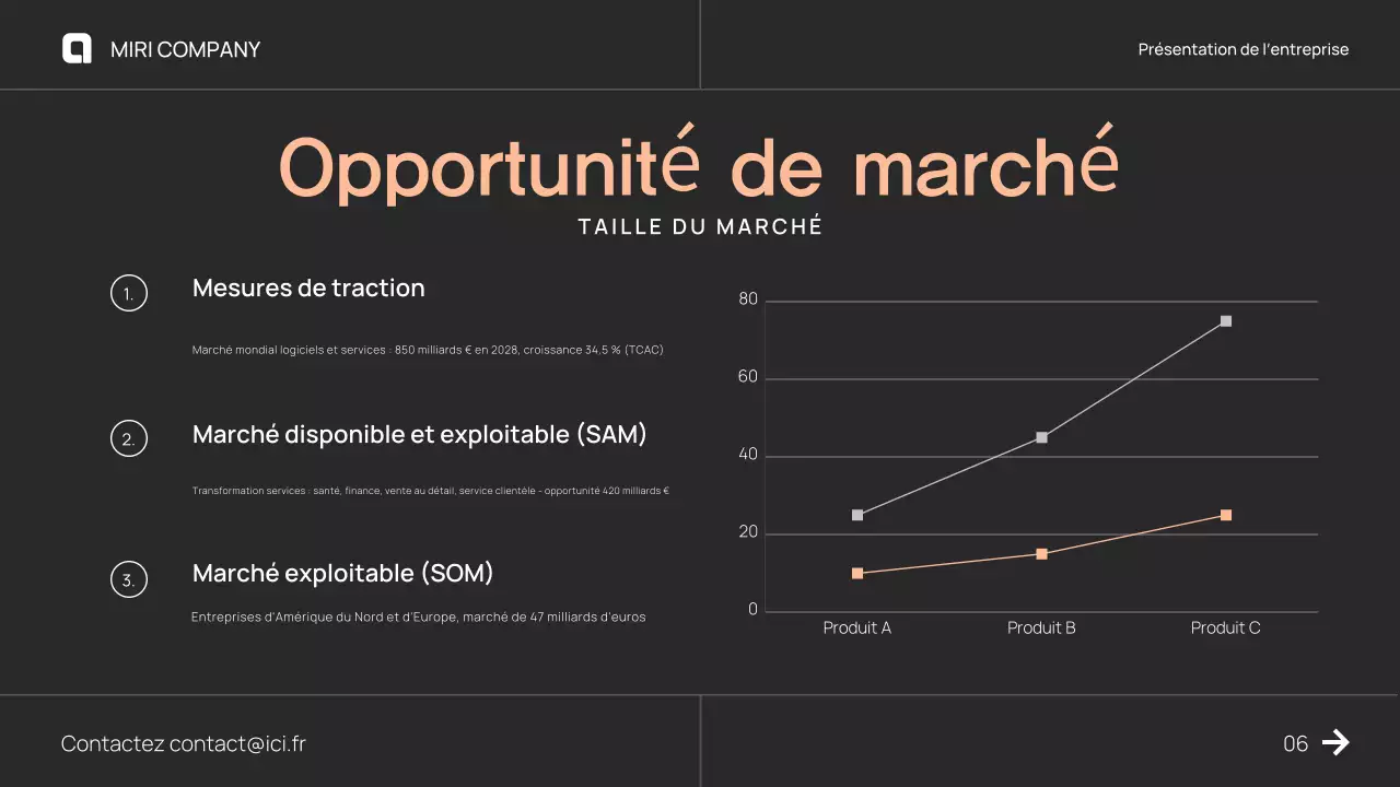 Proposition de pitch d'entreprise moderne et brune
