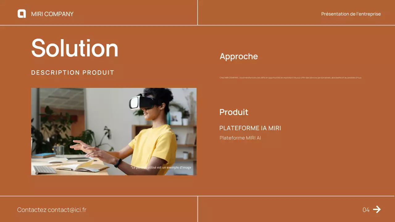 Proposition de pitch d'entreprise moderne et brune