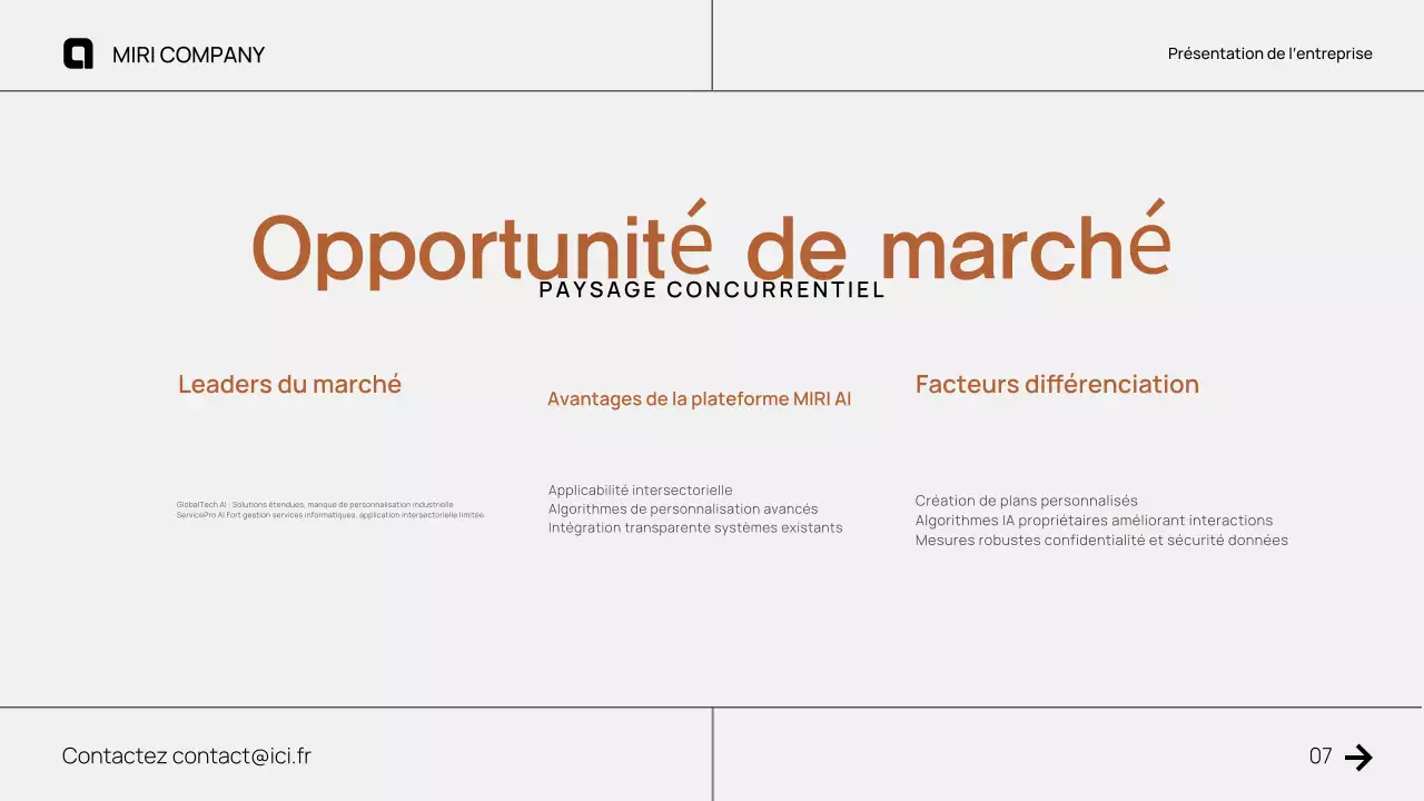 Proposition de pitch d'entreprise moderne et brune