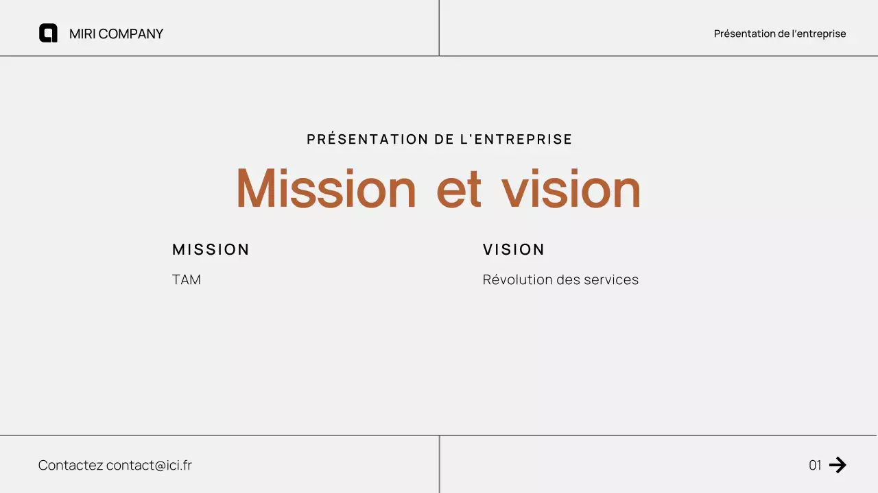 Proposition de pitch d'entreprise moderne et brune