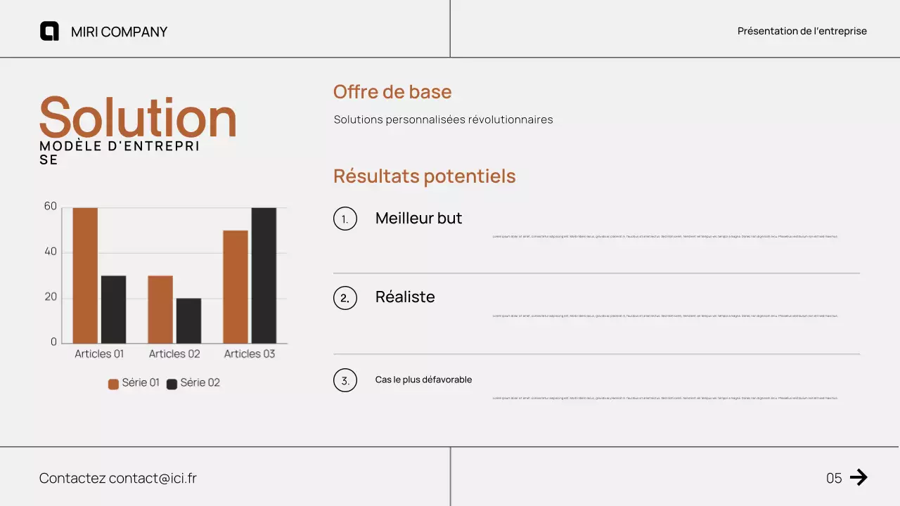 Proposition de pitch d'entreprise moderne et brune