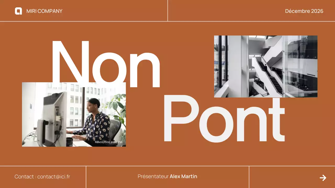 Proposition de pitch d'entreprise moderne et brune