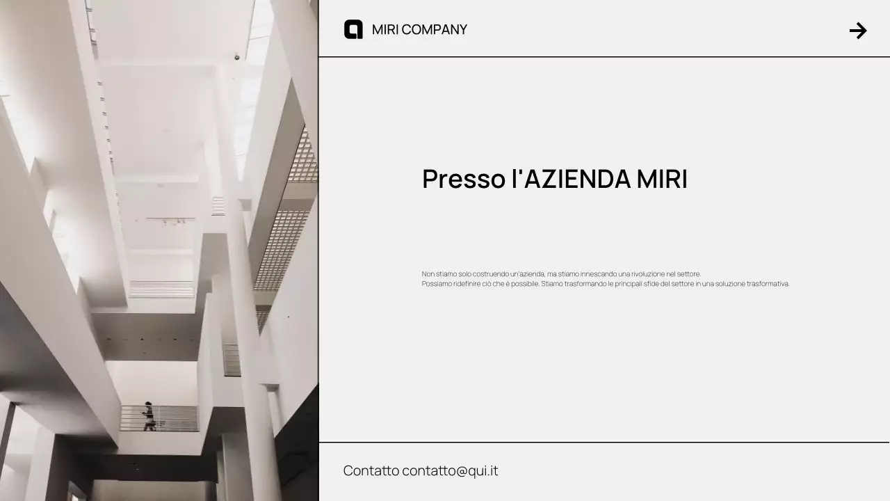 Proposta di un moderno pitch deck aziendale di colore marrone
