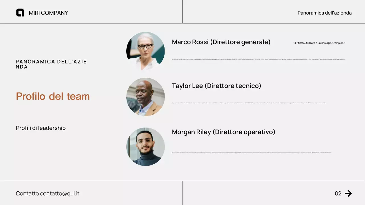 Proposta di un moderno pitch deck aziendale di colore marrone