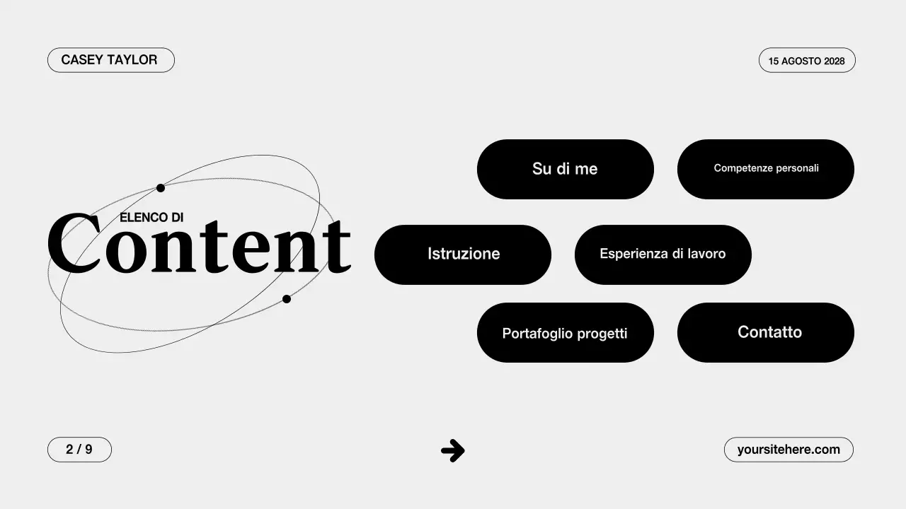 Presentazione del portafoglio creativo grigio e pulito