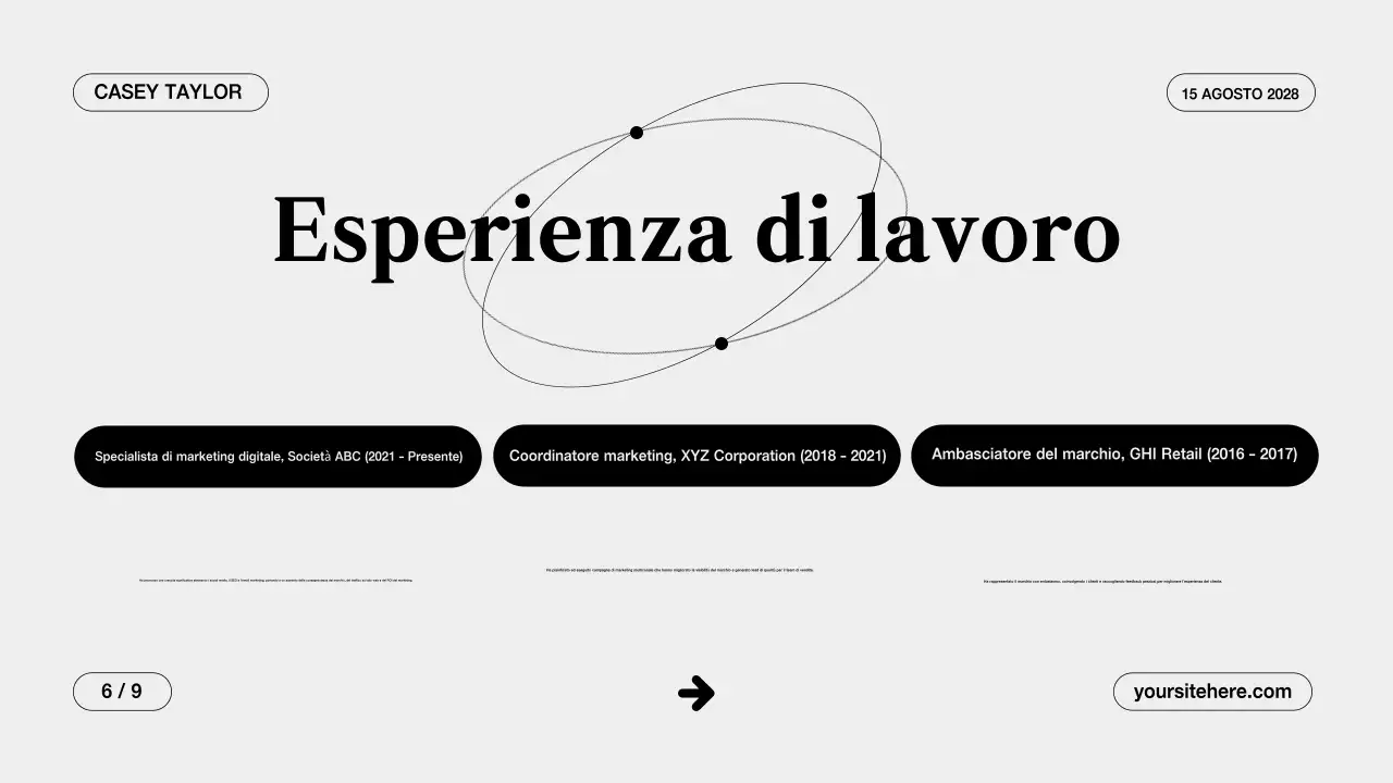 Presentazione del portafoglio creativo grigio e pulito