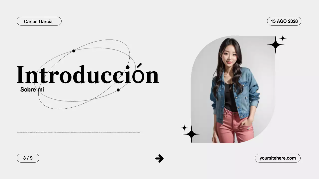 Gray Clean Presentación de la cartera creativa