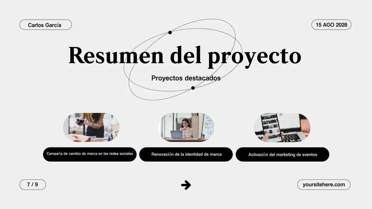 Gray Clean Presentación de la cartera creativa