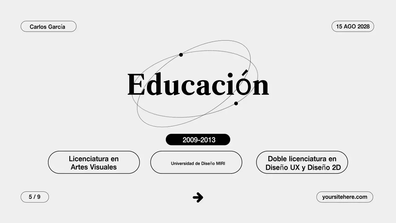 Gray Clean Presentación de la cartera creativa