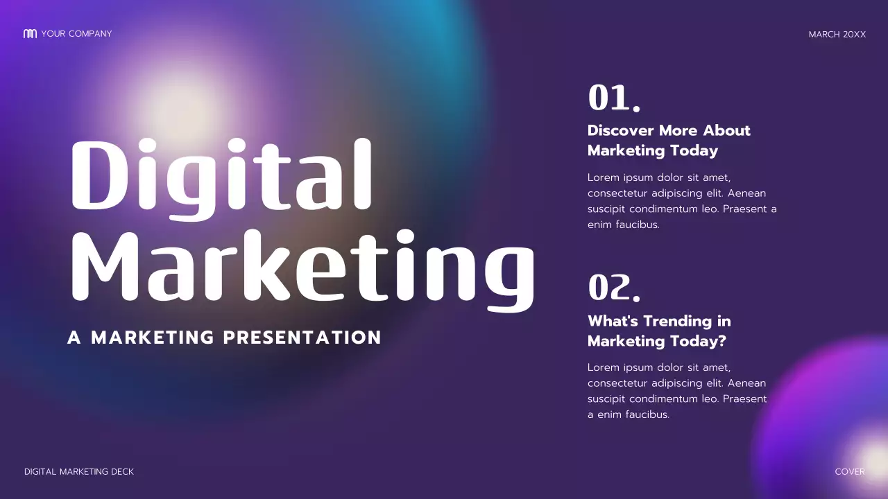 Purple Modern Digital Marketing Presentation