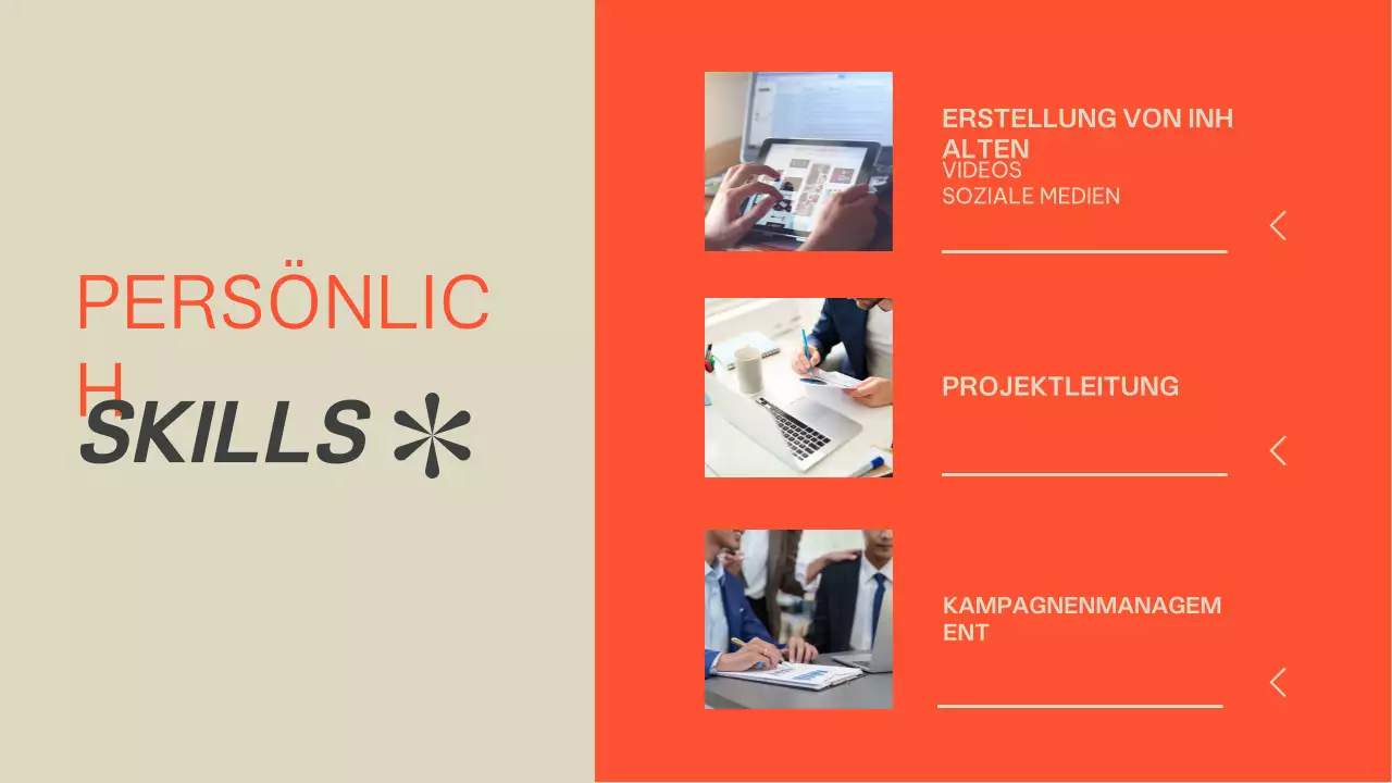 Beige Orange Modern Portfolio Presentation