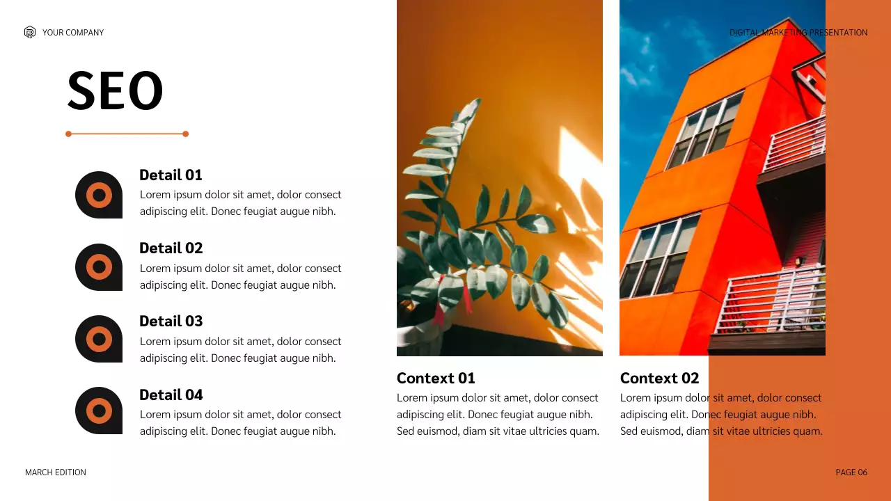 Orange Modern Digital Marketing Presentation