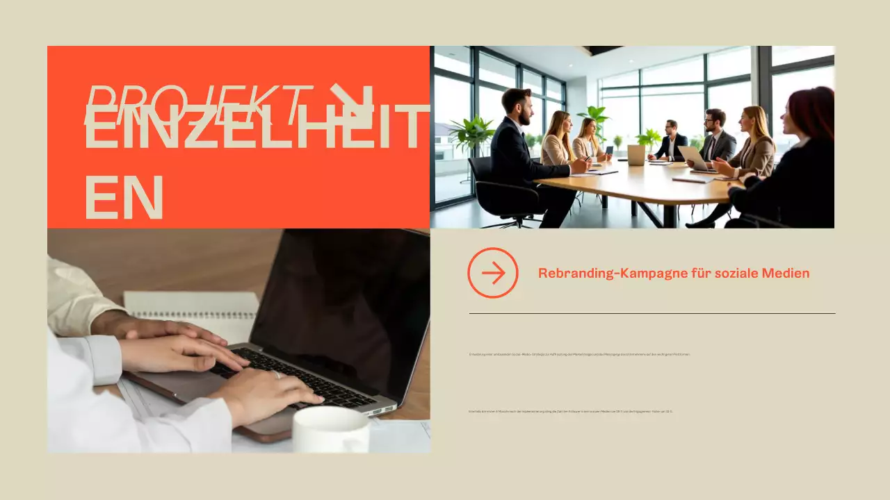 Beige Orange Modern Portfolio Presentation