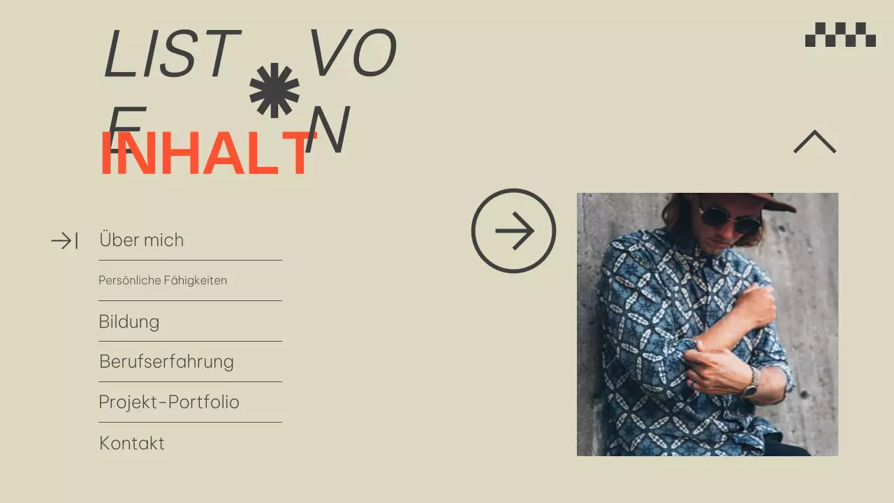 Beige Orange Modern Portfolio Presentation