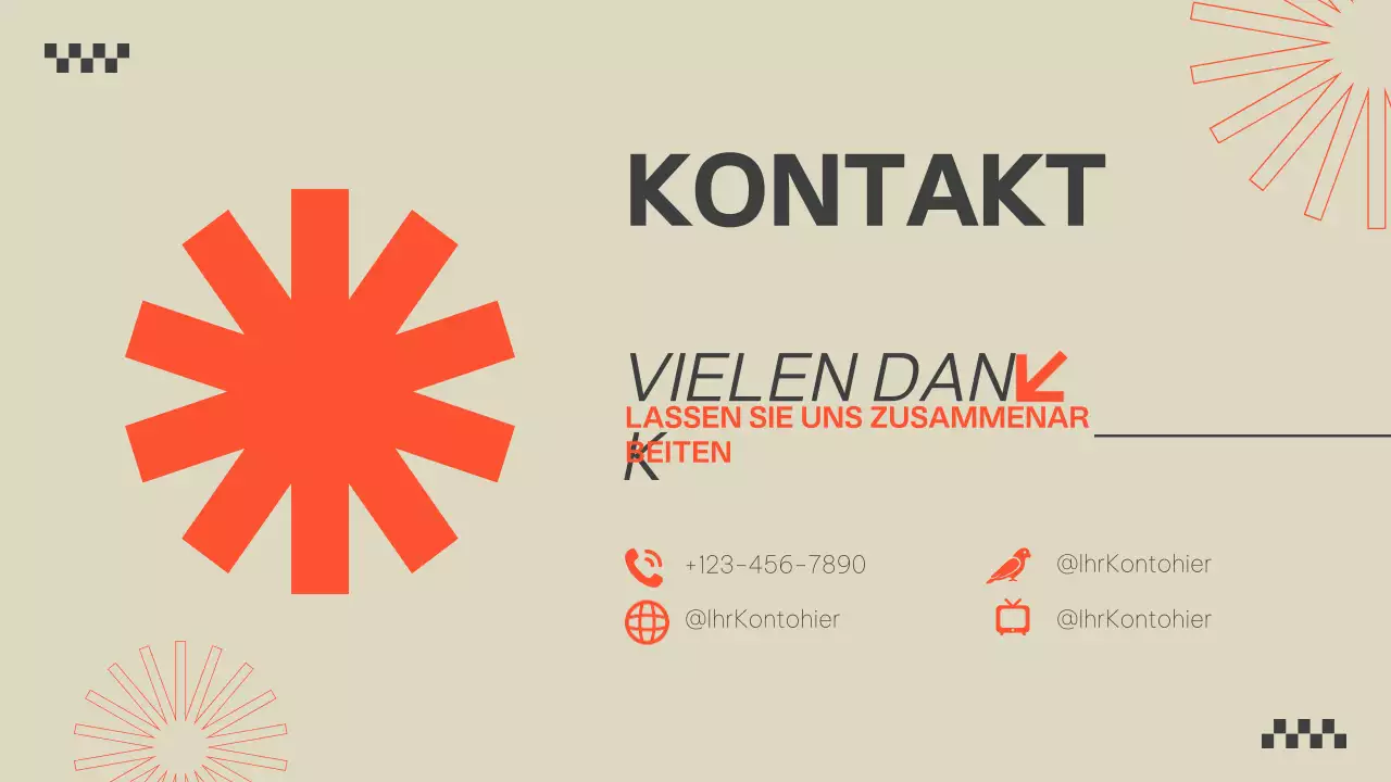 Beige Orange Modern Portfolio Presentation