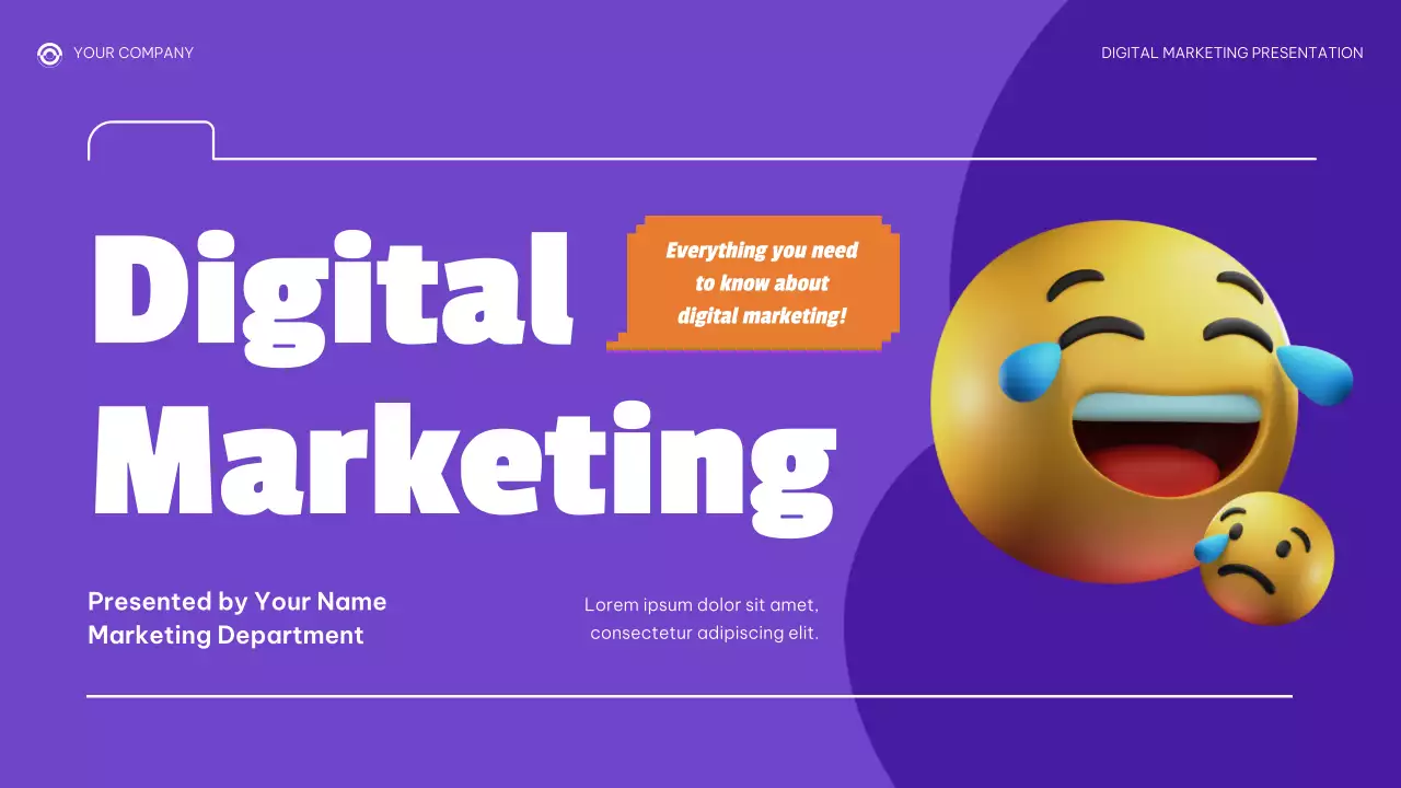 Purple Modern Digital Marketing Presentation