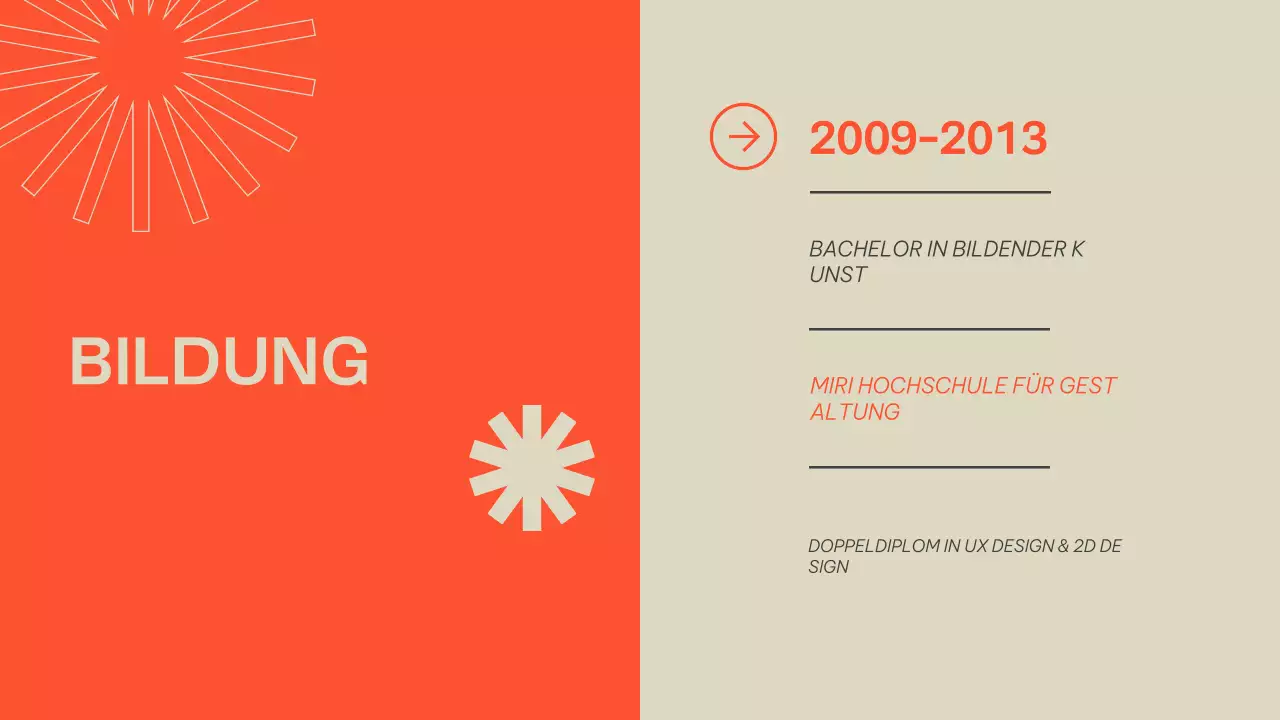 Beige Orange Modern Portfolio Presentation