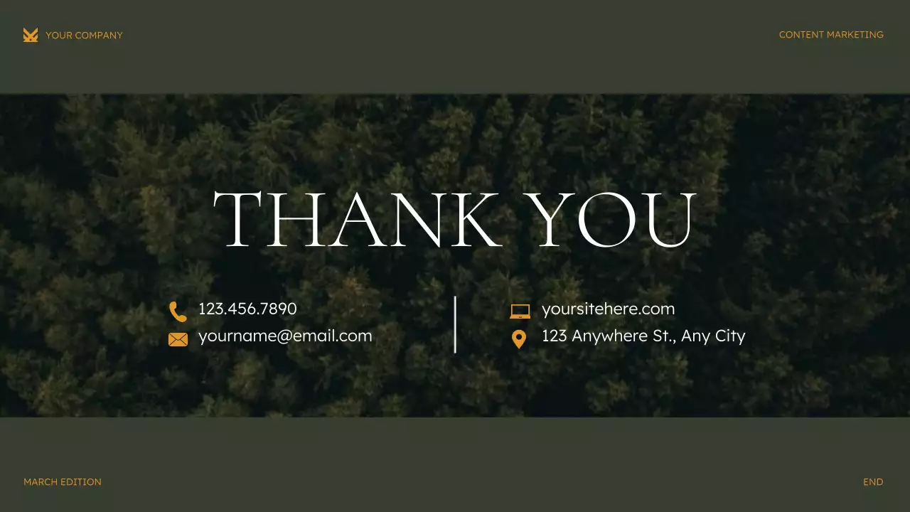 Green Modern Content Marketing Strategy Presentation