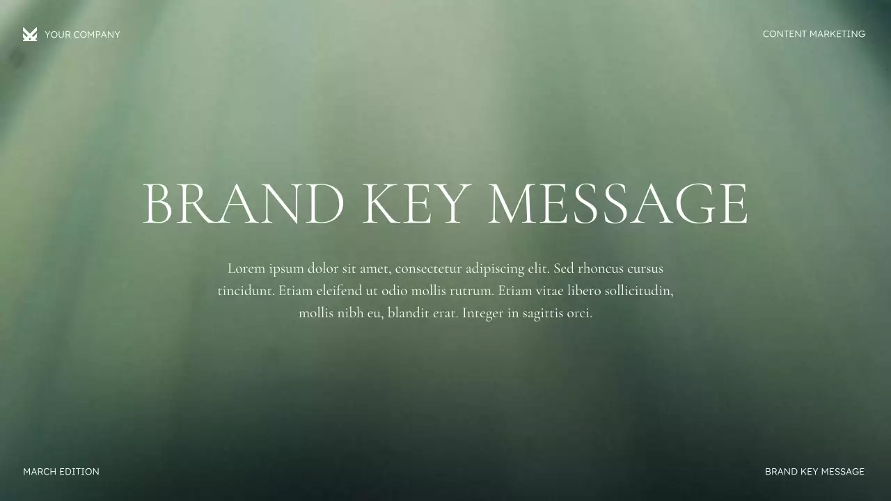 Green Modern Content Marketing Strategy Presentation