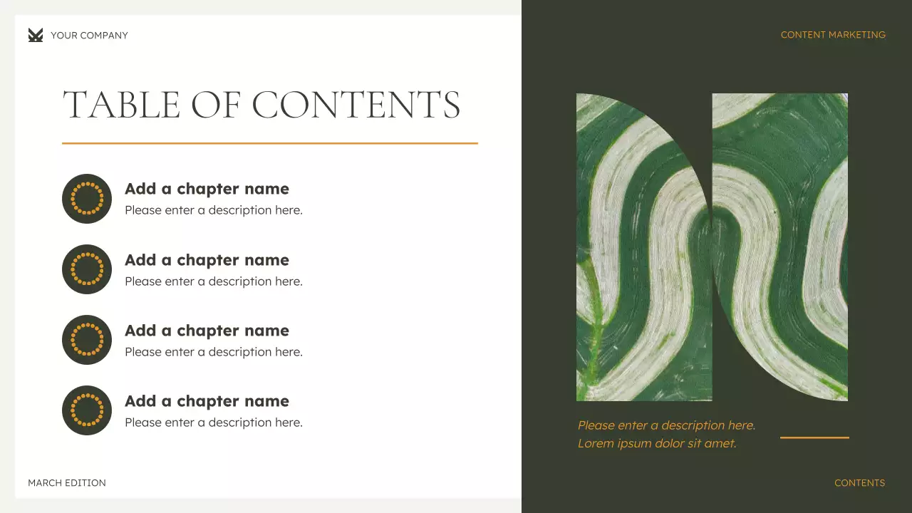 Green Modern Content Marketing Strategy Presentation