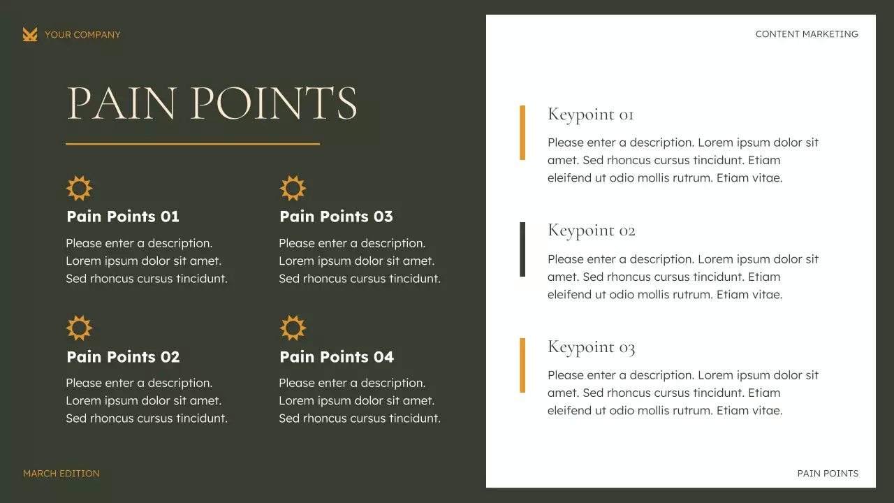 Green Modern Content Marketing Strategy Presentation