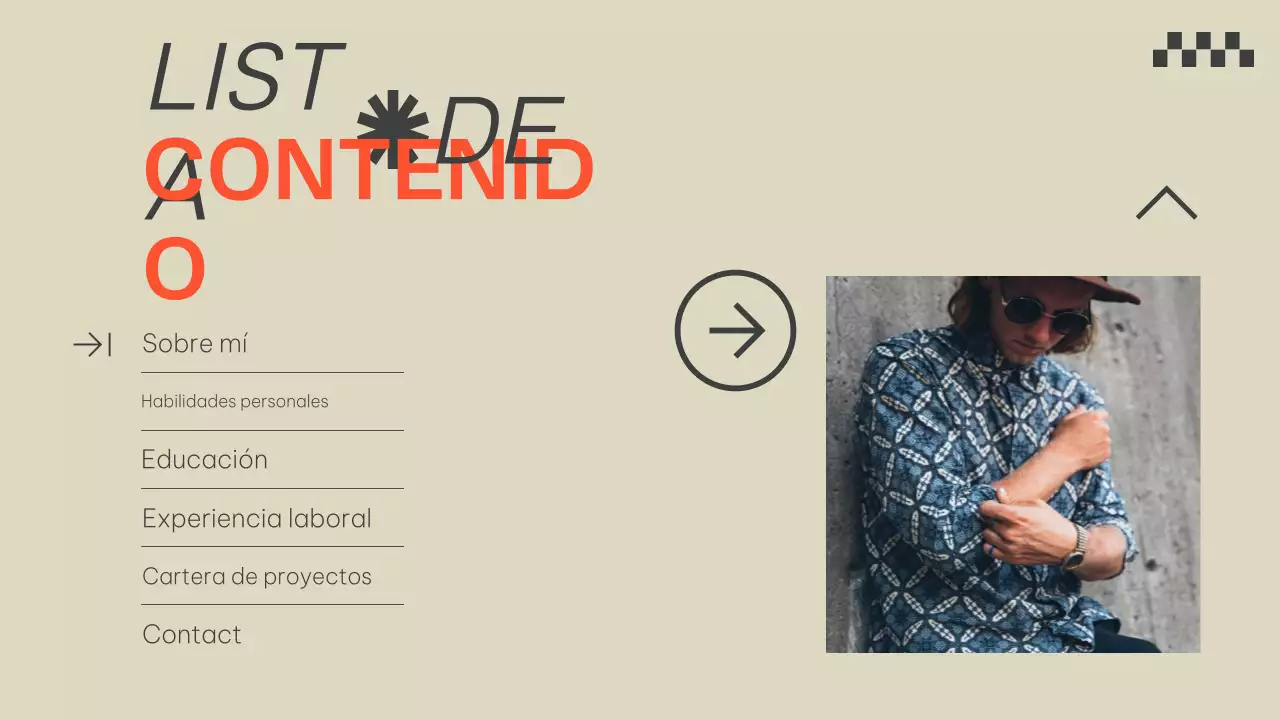 Beige Naranja Cartera Moderna Presentación