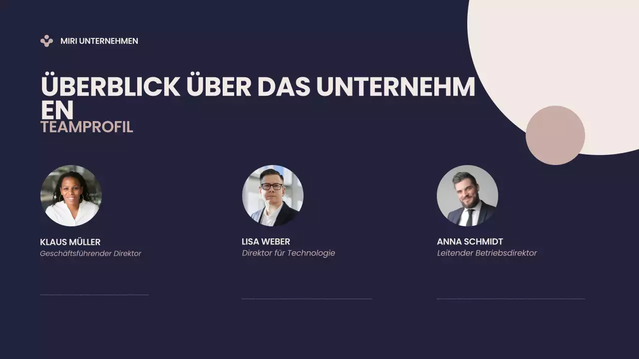 Blue Modern Business Pitch Deck Präsentation