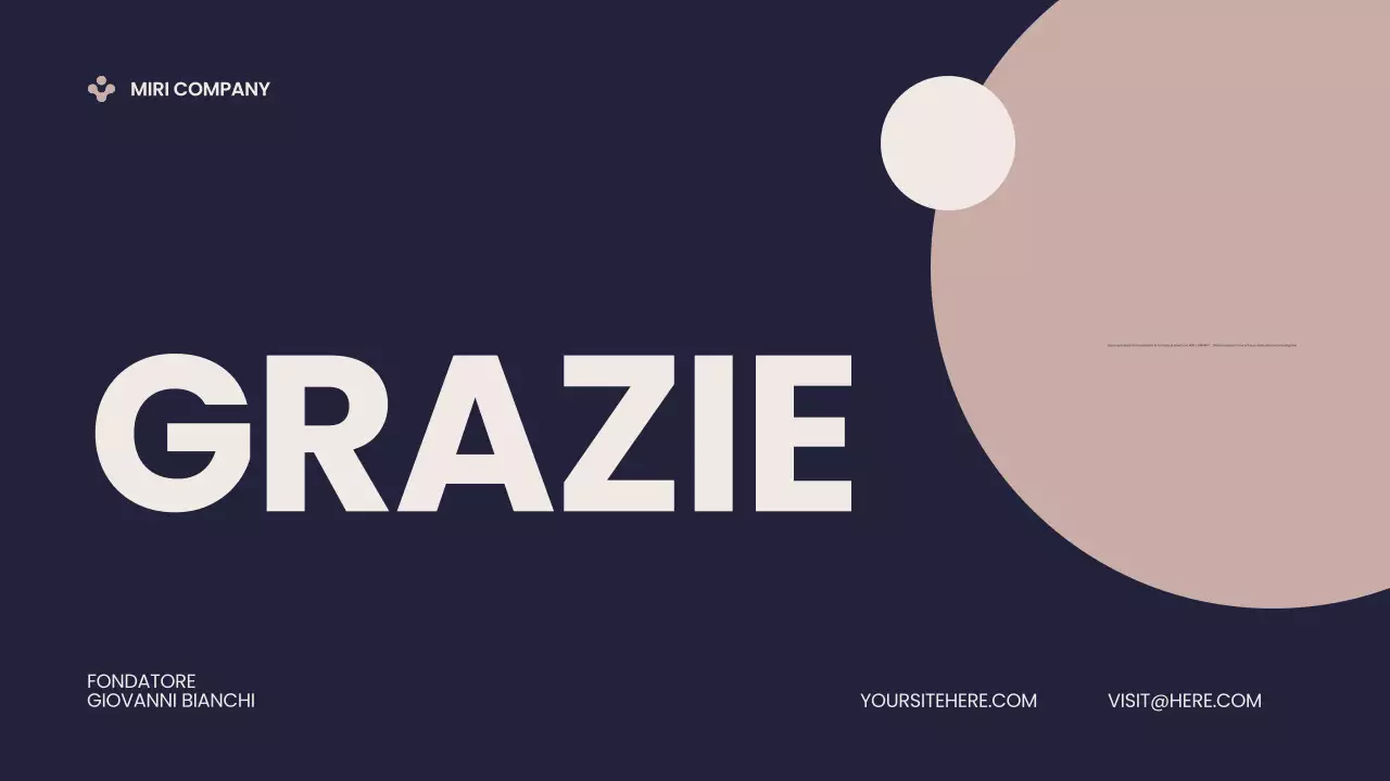 Presentazione del Pitch Deck aziendale moderno blu