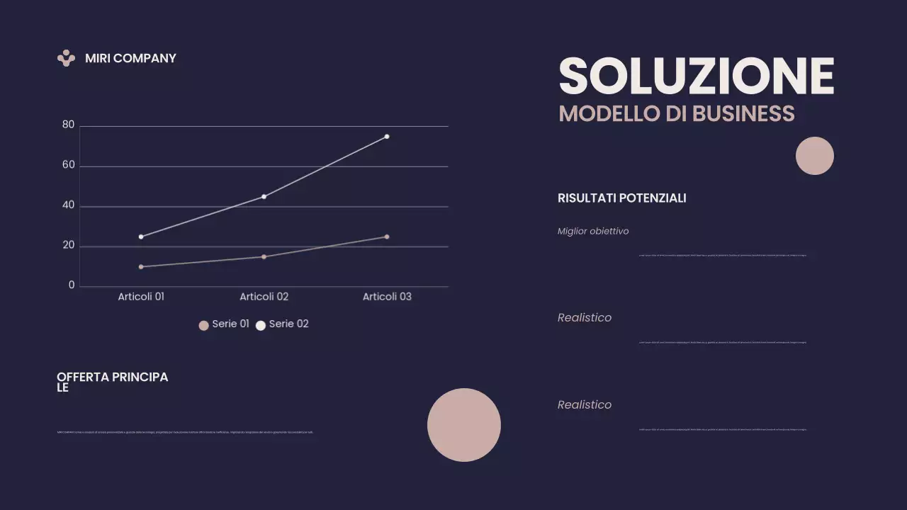 Presentazione del Pitch Deck aziendale moderno blu