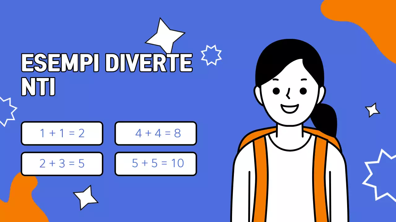 Presentazione del corso di matematica semplice blu-arancio