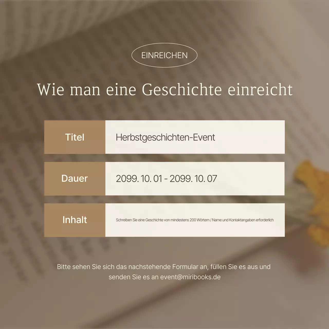 Beige Neat Event Guide