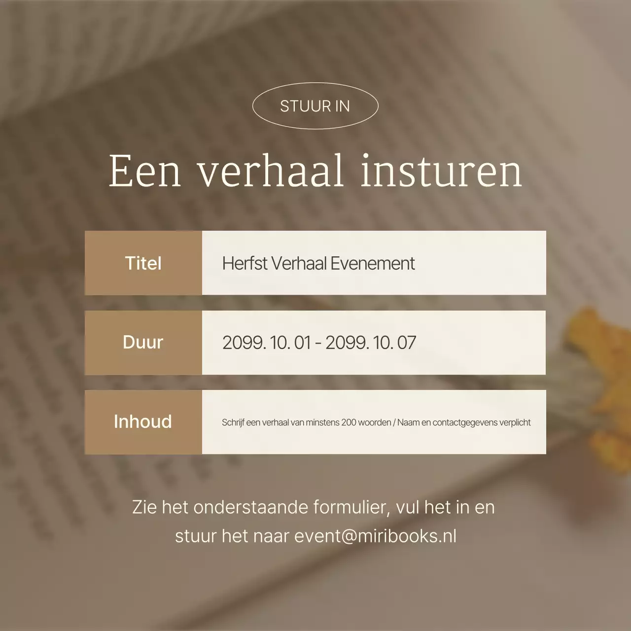 Beige Nette Evenementengids